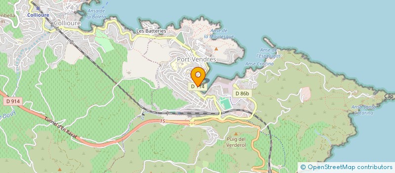 localisation de l'entreprise MONSIEUR LUC PESSE  PORT-VENDRES