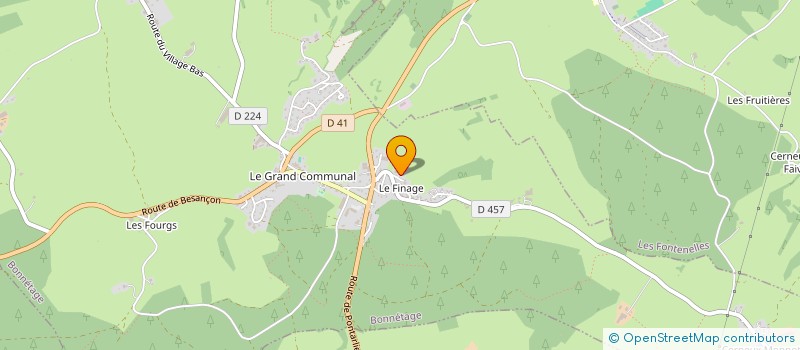 localisation de l'entreprise MONSIEUR LUC PETIT  LE RUSSEY