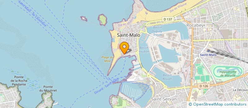 localisation de l'entreprise MONSIEUR LUC POIRIER à SAINT-MALO