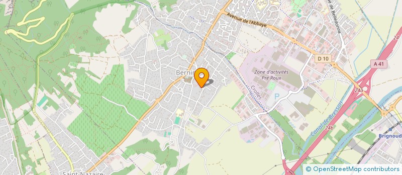 localisation de l'entreprise MONSIEUR LUC POMMIER  BERNIN