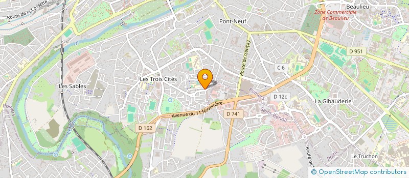 localisation de l'entreprise MONSIEUR LUC PORCHERON à POITIERS