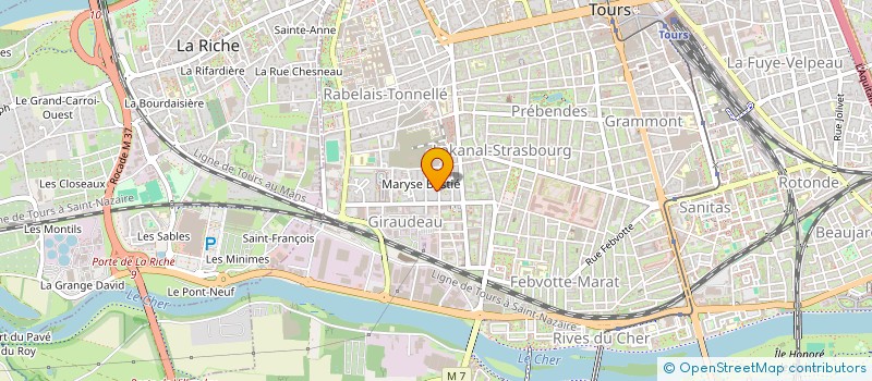 localisation de l'entreprise MONSIEUR LUC POUGET  TOURS