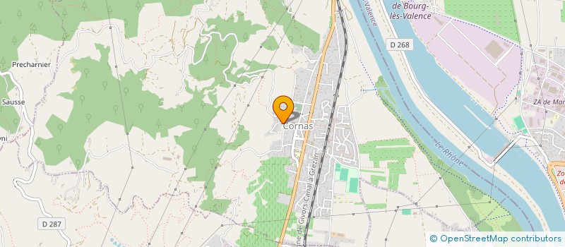localisation de l'entreprise MONSIEUR LUC POURRET  CORNAS
