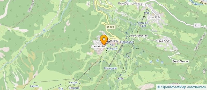 localisation de l'entreprise MONSIEUR LUC PRADEAU  PUY SAINT VINCENT