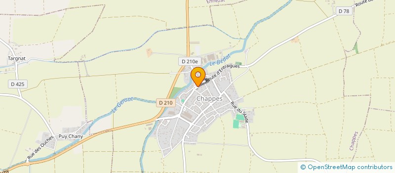 localisation de l'entreprise MONSIEUR LUC PRADIER  CHAPPES