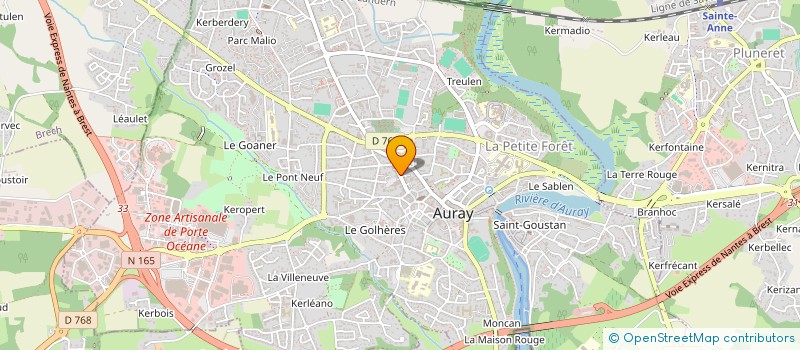 localisation de l'entreprise MONSIEUR LUC QUENARDEL à AURAY