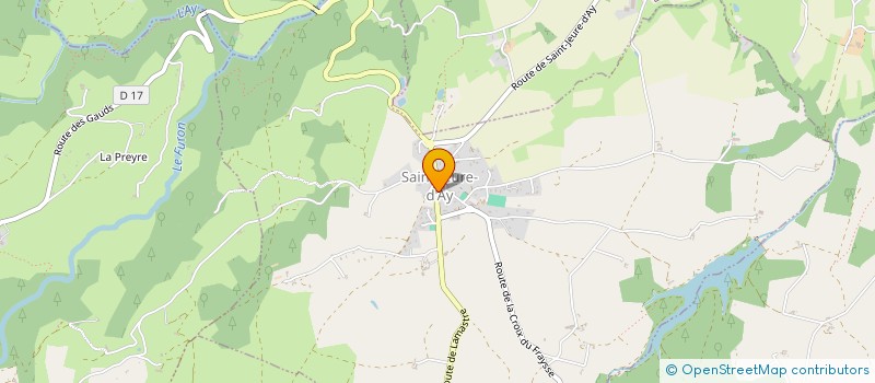 localisation de l'entreprise MONSIEUR LUC RABANIT  SAINT-JEURE-D'AY