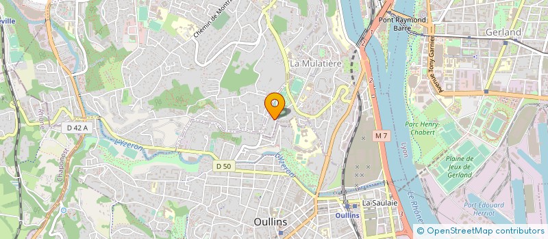 localisation de l'entreprise MONSIEUR LUC RADOUANE  LA MULATIERE