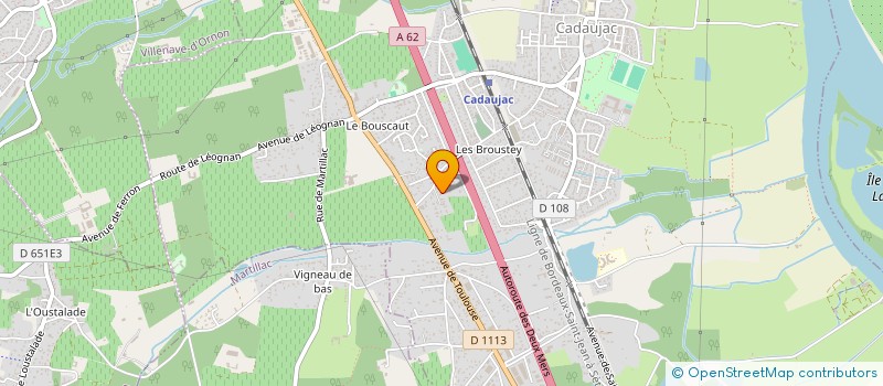 localisation de l'entreprise MONSIEUR LUC RAMIREZ  CADAUJAC