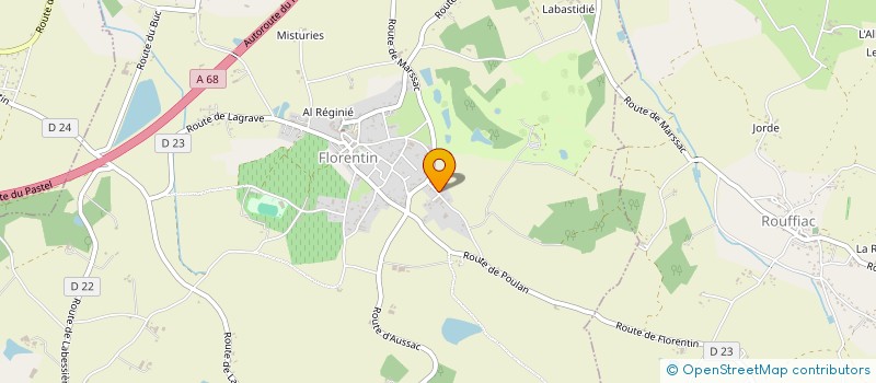 localisation de l'entreprise MONSIEUR LUC RAMOND  FLORENTIN