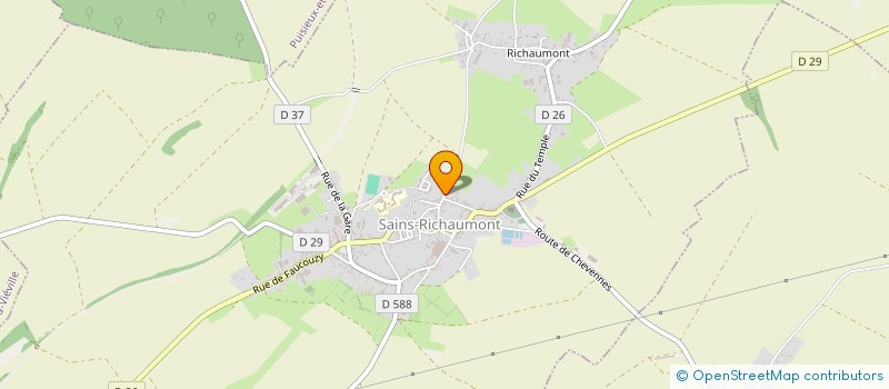 localisation de l'entreprise MONSIEUR LUC RENARD  SAINS-RICHAUMONT