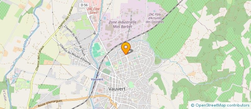 localisation de l'entreprise MONSIEUR LUC ROSE  VAUVERT