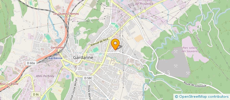 localisation de l'entreprise MONSIEUR LUC SAVY  GARDANNE