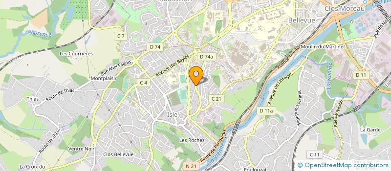 localisation de l'entreprise MONSIEUR LUC SIMIAN  ISLE