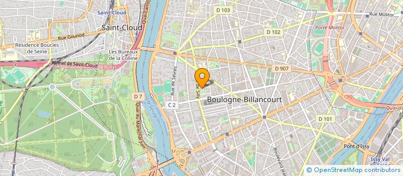 localisation de l'entreprise MONSIEUR LUC SIMINGER à BOULOGNE-BILLANCOURT