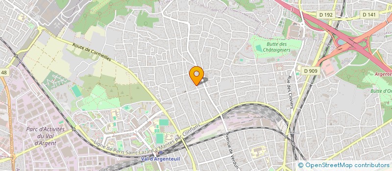 localisation de l'entreprise MONSIEUR LUC SIROY  ARGENTEUIL