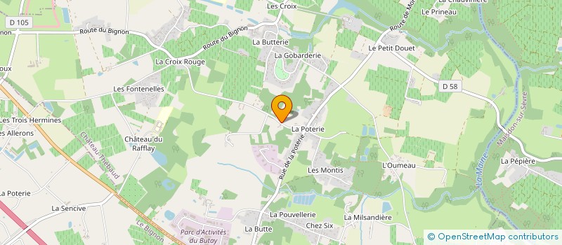 localisation de l'entreprise MONSIEUR LUC TERRIEN  MONNIERES