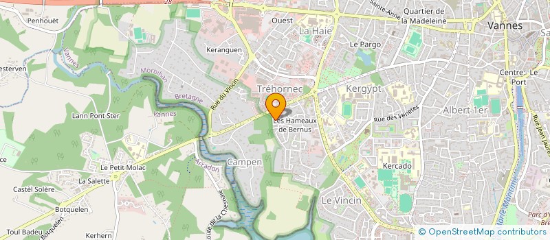 localisation de l'entreprise MONSIEUR LUC THEBAULT  VANNES