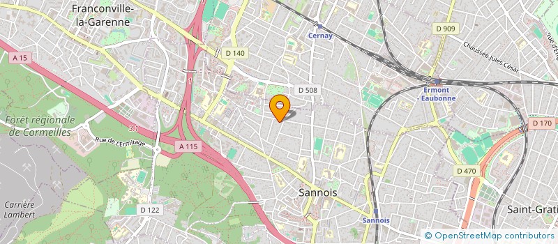 localisation de l'entreprise MONSIEUR LUC THEVENOT  SANNOIS