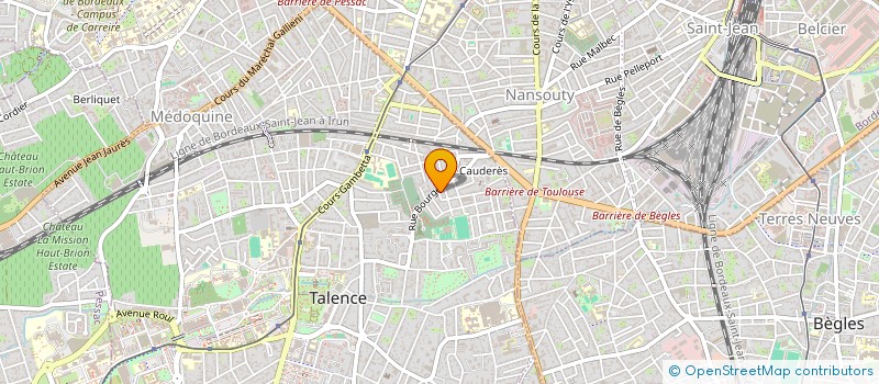 localisation de l'entreprise MONSIEUR LUC THIEBAUT  BORDEAUX