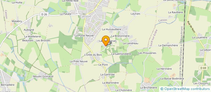 localisation de l'entreprise MONSIEUR LUC TIGER  CASSON