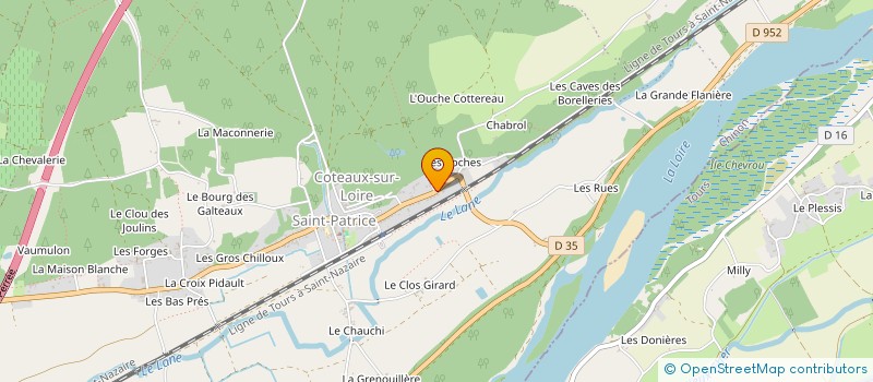 localisation de l'entreprise MONSIEUR LUC TIPHANNEAU  COTEAUX-SUR-LOIRE