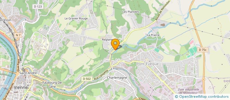 localisation de l'entreprise MONSIEUR LUC TISSOT  PONT-EVEQUE