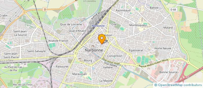 localisation de l'entreprise MONSIEUR LUC TOILLON  NARBONNE