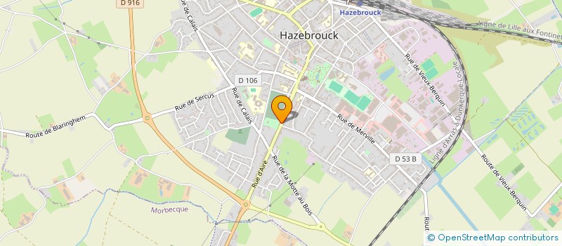 localisation de l'entreprise MONSIEUR LUC TOURNEZ  HAZEBROUCK