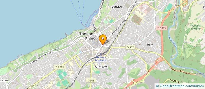 localisation de l'entreprise MONSIEUR LUC VAGNON à THONON-LES-BAINS