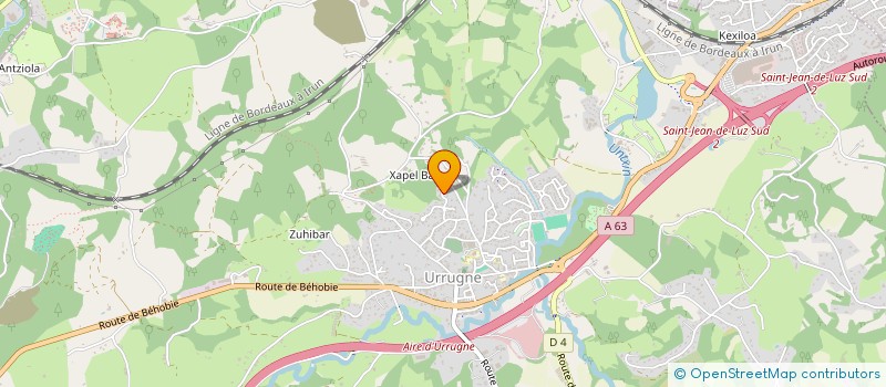 localisation de l'entreprise MONSIEUR LUC VAICHERE  URRUGNE