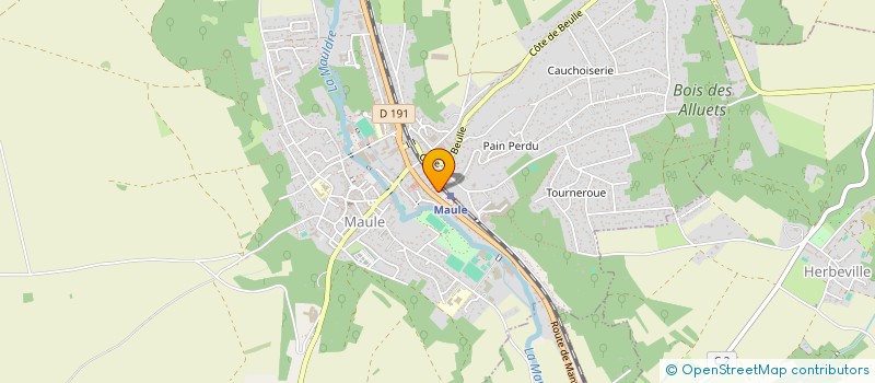 localisation de l'entreprise MONSIEUR LUC VAN LAETHEM  MAULE