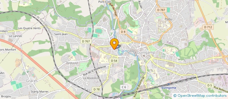 localisation de l'entreprise MONSIEUR LUC VIEL  GUINGAMP