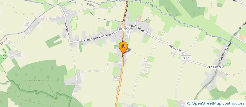 localisation de l'entreprise MONSIEUR LUC VIRLET  FAUMONT