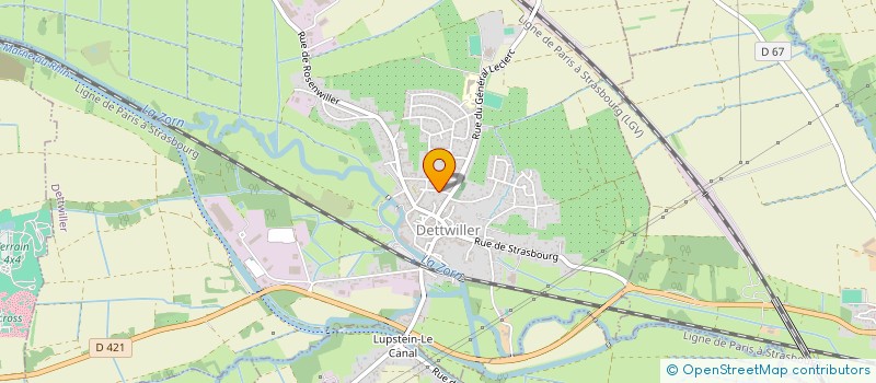 localisation de l'entreprise MONSIEUR LUC WEBER  DETTWILLER