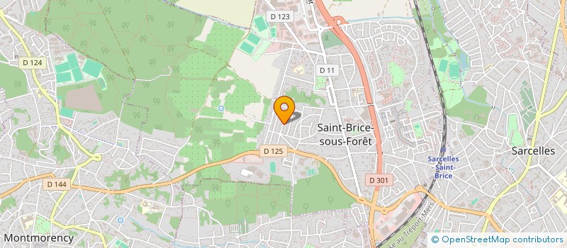 localisation de l'entreprise MONSIEUR LUC YABAS  SAINT-BRICE-SOUS-FORET