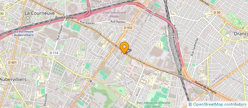 localisation de l'entreprise MONSIEUR LUC ZHANG  LA COURNEUVE