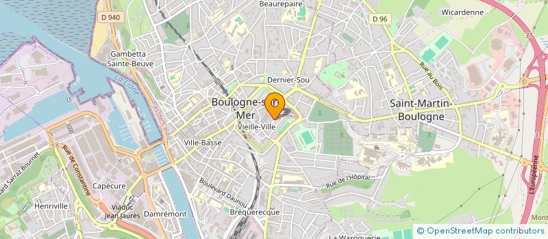 localisation de l'entreprise MONSIEUR LUC ZIMMERMANN à BOULOGNE-SUR-MER
