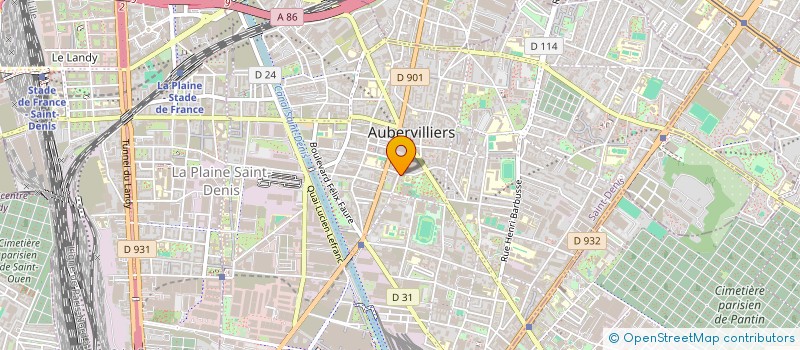 localisation de l'entreprise MONSIEUR LUCA ALCALA  AUBERVILLIERS