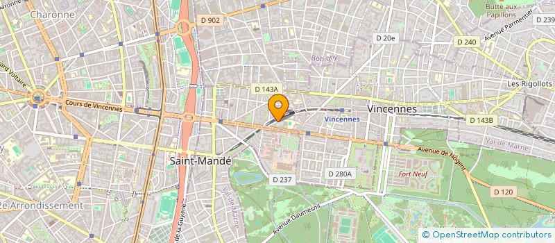 localisation de l'entreprise MONSIEUR LUCA BENVENUTO  VINCENNES