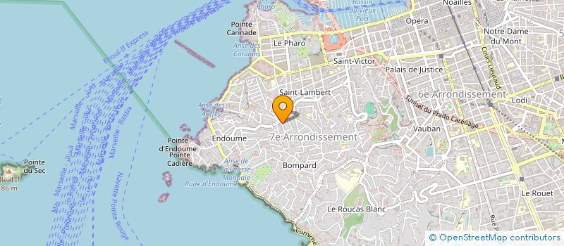 localisation de l'entreprise MONSIEUR LUCA BERTRAND  MARSEILLE
