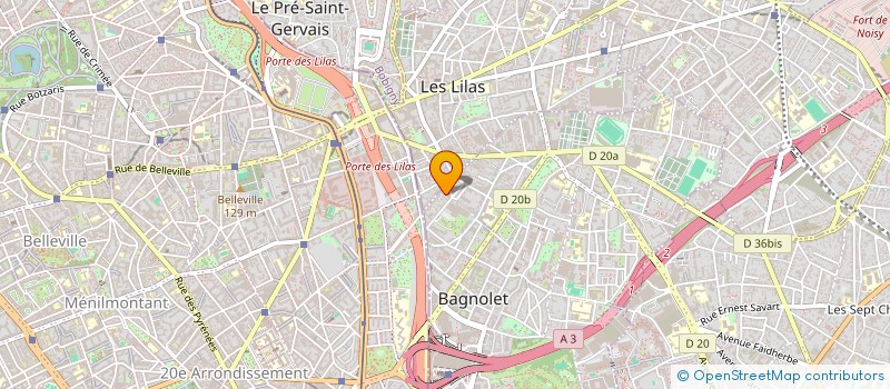 localisation de l'entreprise MONSIEUR LUCA BEVILACQUA  BAGNOLET