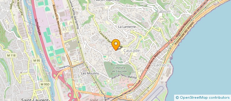 localisation de l'entreprise MONSIEUR LUCA BORGOGNONI  NICE