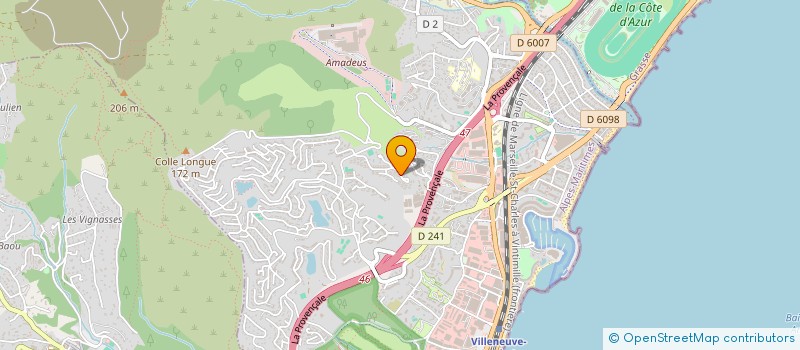 localisation de l'entreprise MONSIEUR LUCA BUHEIRY  VILLENEUVE-LOUBET