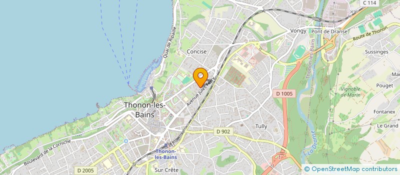 localisation de l'entreprise MONSIEUR LUCA CIAMPI à THONON-LES-BAINS