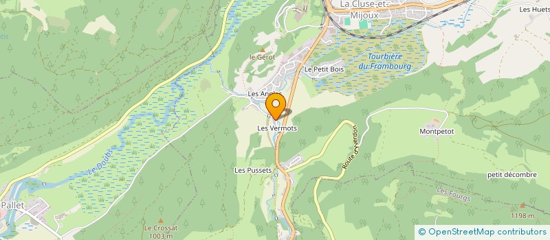 localisation de l'entreprise MONSIEUR LUCA CREUX  LA CLUSE-ET-MIJOUX