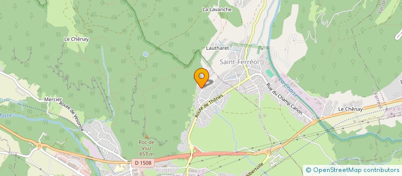 localisation de l'entreprise MONSIEUR LUCA DE SA  FAVERGES-SEYTHENEX