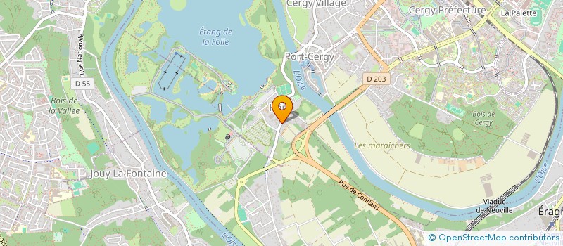 localisation de l'entreprise MONSIEUR LUCA DOS SANTOS  CERGY