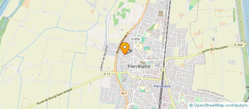 localisation de l'entreprise MONSIEUR LUCA FANTINI  PIERRELATTE