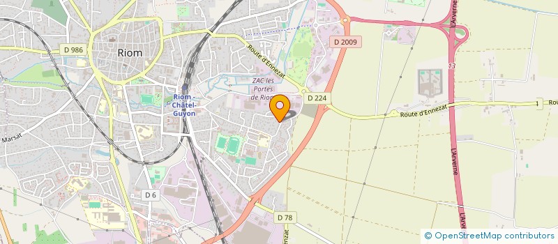 localisation de l'entreprise MONSIEUR LUCA GARCIA  RIOM